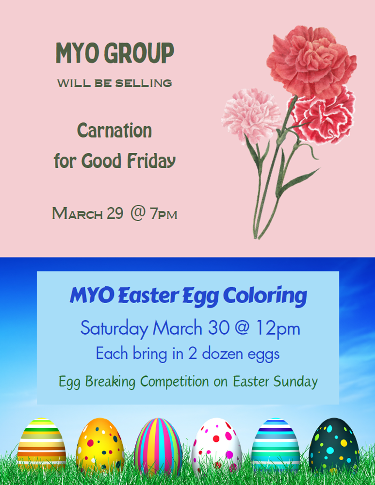 Carnations and Egg Coloring